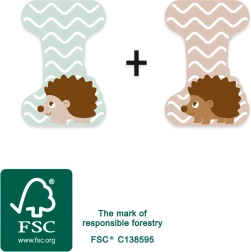 Small foot drewniana litera I