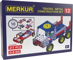 Merkur metalowy zestaw konstrukcyjny – pojazd holowniczy, 217 elementów