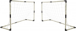 Zestaw dwóch bramek piłkarskich z tablicą wyników i akcesoriami