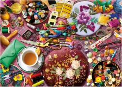 Puzzle Szyciowy stół 2000 elementów Educa