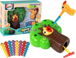 Magnetyczna gra zręcznościowa złap robaczka i nakarm ptaszka