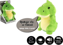 Pluszowy dinozaur Rexik powtarzający zdania z dźwiękiem 18 cm