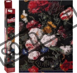Malowanie diamentowe kwiaty 40 × 50 cm