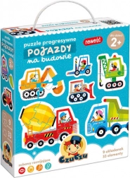 CzuCzu progresywne puzzle – pojazdy na budowie