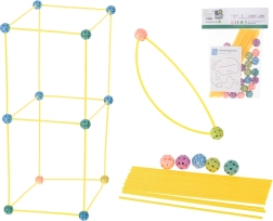 Kreatywne klocki – Rurki do budowy namiotów i konstrukcji, 75 elementów