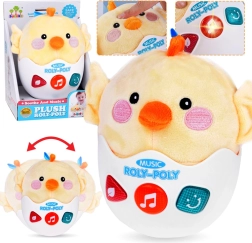 muzyczne bujające kurczątko z melodiami, światłem i dźwiękami