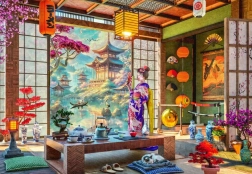 Bluebird puzzle japoński pokój herbaciany 1000 elementów