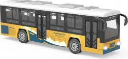Żółty autobus z efektami świetlnymi i dźwiękowymi