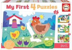 Moje pierwsze puzzle mamy i maluszki 4w1 EDUCA