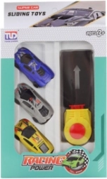 Zestaw samochodów sportowych z wyrzutnią