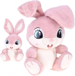 Pluszowy króliczek Malinka 40 cm – różowy przytulak z elastycznymi uszkami