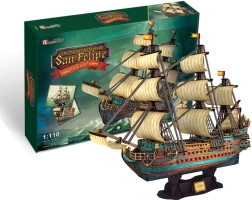 3D puzzle żaglowiec San Felipe – 248 elementów