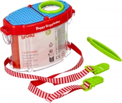 Dziecięcy pojemnik obserwacyjny z lupą i pęsetą Goki