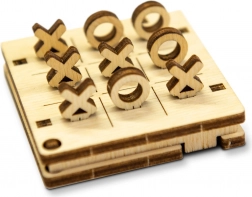 WOODEN CITY puzzle 3D gra mini Kółko i krzyżyk wariant 1