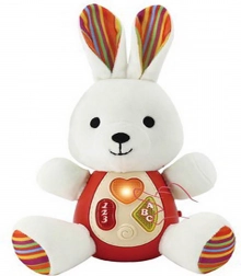 Interaktywny pluszowy króliczek dla najmłodszych z efektami 22 cm