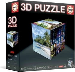 Educa 3D puzzle kostka Podróże 216 elementów