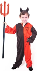 Kostium dziecięcy diabeł z rogami M