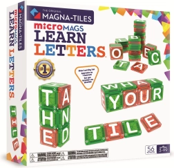 MAGNA-TILES magnetyczny zestaw konstrukcyjny microMAGS litery, 56 elementów