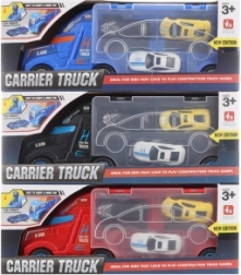 Ciężarówka z metalowymi autkami