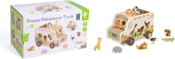 Drewniana układanka Safari Auto