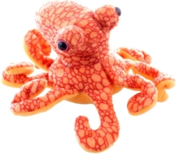 Pluszowa ośmiornica pomarańczowa 17 cm