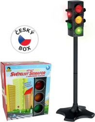 Sygnalizator świetlny na baterie z realistycznymi funkcjami