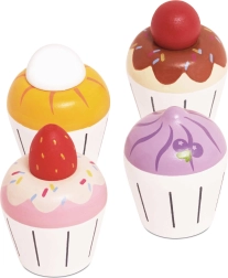 Le Toy Van drewniane muffiny – zestaw 4 szt.