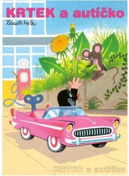 Kolorowanki Krecik i autko A4