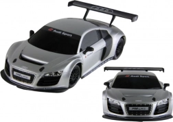 Auto R/C 1:24 zdalnie sterowane sportowe Audi R8 LMS srebrne