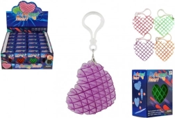 Zawieszka fidget serce zmieniający kształt - antystresowy