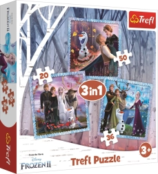 Puzzle 3w1 Kraina Lodu Magiczna Opowieść Trefl
