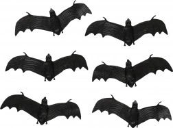 Dekoracyjne gumowe nietoperze na Halloween