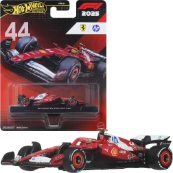 Hot Wheels Premium Formuła 1 2025 Scuderia Ferrari HP #44 Lewis Hamilton – model auta 1:64 - 1 szt.