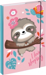 BAAGL Teczki na zeszyty szkolne A4 Leniwiec