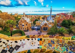 Puzzle Widok z parku Güell w Barcelonie 1000 elementów