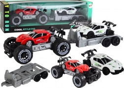 Pojazd terenowy Czerwony zestaw samochodu sportowego