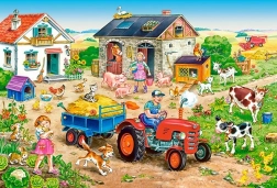 Puzzle maxi 40 elementów LIFE ON THE FARM od CASTORLAND