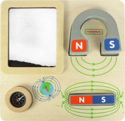 Masterkidz magnetyczna tablica edukacyjna z kompasem Montessori