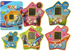 Kieszonkowa elektroniczna gra Tetris w kształcie gwiazdy – żółta