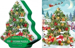 EUROGRAPHICS Puzzle Świąteczna Choinka w Metalowym Pudełku 550 Elementów