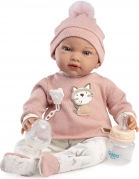 Guca Ada – obciążeniowa realistyczna lalka niemowlę z miękkim materiałowym ciałem 42 cm