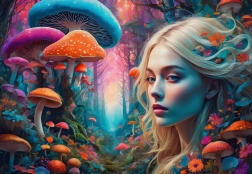 Puzzle Tęczowy las 1000 elementów