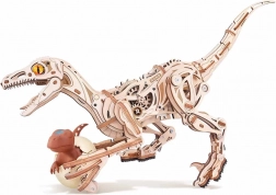 Rokr 3D drewniana mechaniczna układanka velociraptor