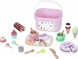 drewniany zestaw słodkości Sweet Cake w pudełku