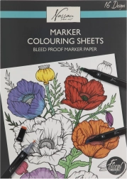 Kolorowanki z motywami kwiatowymi 25x35 cm