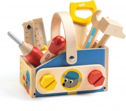 Drewniana walizeczka z narzędziami Minibrico DJECO