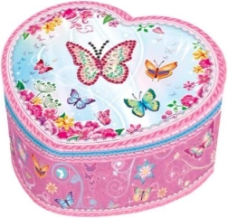Pozytywka w kształcie serca z motylkami