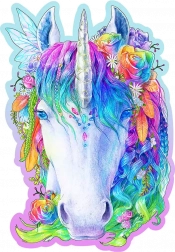 Drewniane puzzle stylowy jednorożec 150 elementów WOODEN CITY