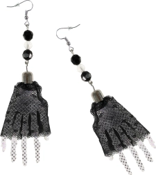 Kolczyki czarownicze dłonie na Halloween