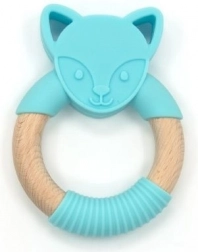 silikonowy gryzak niebieski wilk Nature Planet